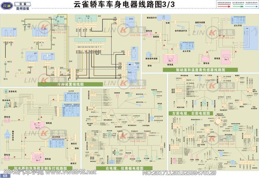 贵州云雀 3 车身电器线路图